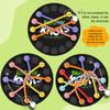 Rope Puzzle Game Colorful Lacing Toys Board Game Fun Travel Game Twisted Tangler Rope Sorting Puzzle Strategy Games for Boys and