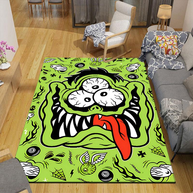 1Pc Alien Monster Rug, Office Carpet Indoor Outdoor Doormat, Non-Slip, Comfortable, Living, Christmas Halloween, Xmas Gift L1217