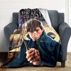 1pc Fantastic Beasts Blanket Polyester Fiber, All Season Comfort for Sofa, Bed, Office, Car, Camping Ideal Home Decor & Gift, Office Comfort