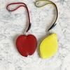 Korean Style PU Leather Pendant Cute Mini Storage Pouch Keychain Fruit Shape Coin Purse  Bag Charm