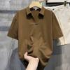 Schwarzes kurzärmeliges Hemd für Herren, Sommerstil, knitterarm, bügelfrei, gutaussehendes Business-Casual-Hemd für Herren, weißes Herrenhemd