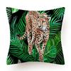Polyester Tiger Leopardenmuster Kissenbezug Polsterung Sofakissen Palmblatt Tropischer Dschungel Heimdeko Bezug
