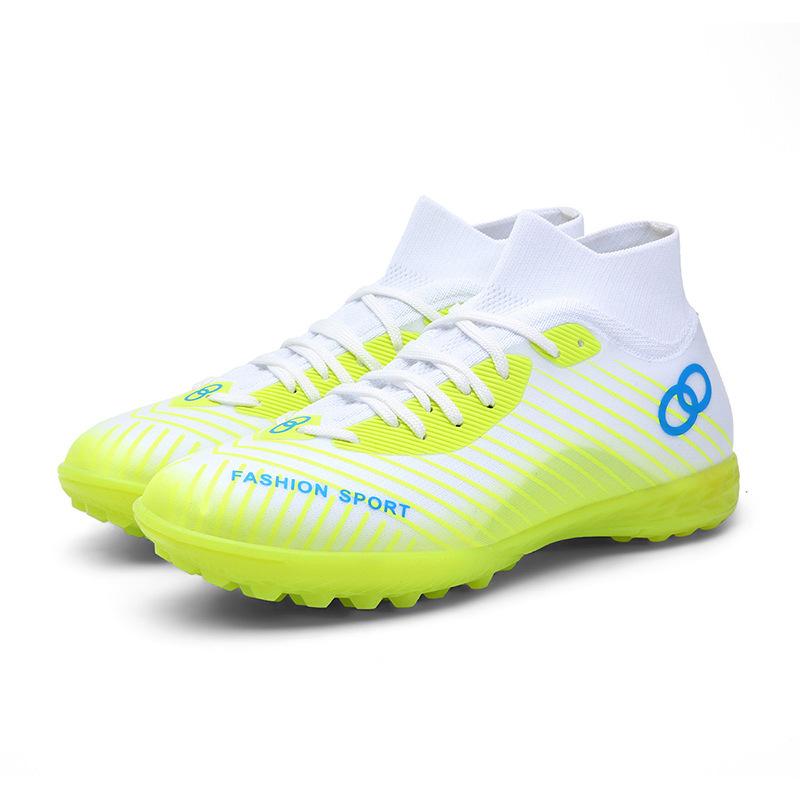 High-top football shoes with broken nails, artificial turf nails, leather feet, boys, girls and teenagers, training shoes