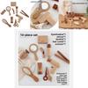 Funny Wooden Simulation Cosmetics And Hairdressing Props Children Toy Set For Kids Role Play