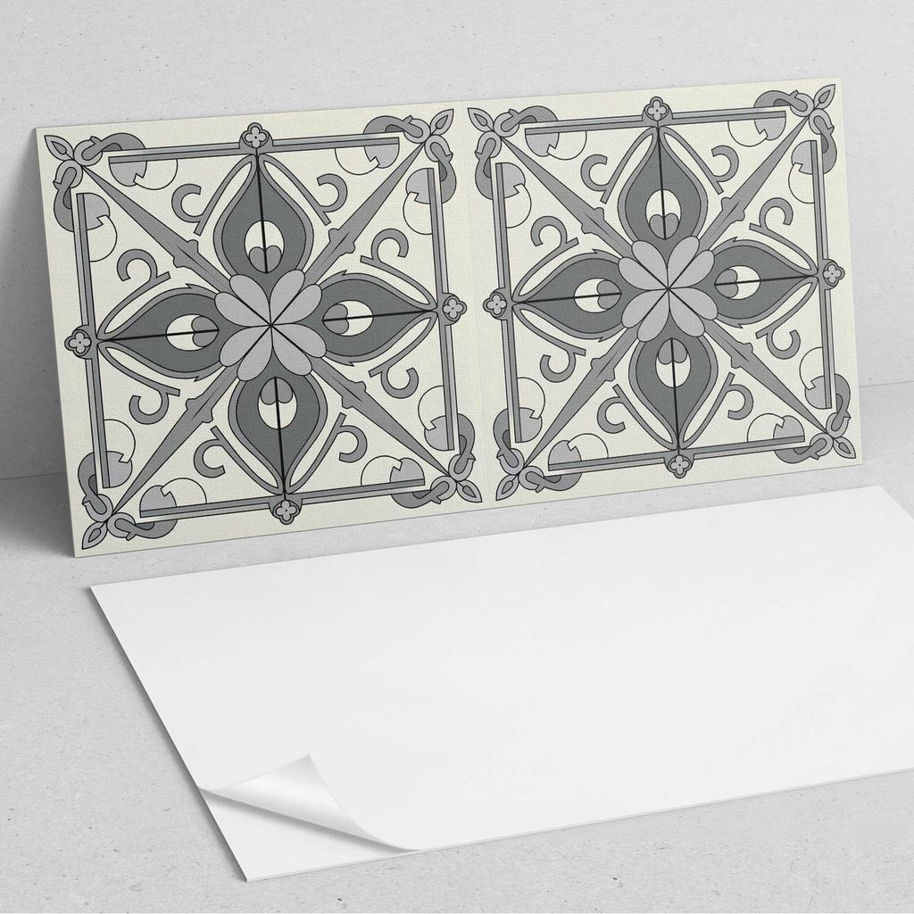 Panel Pcv Z Motywem Łatwa Dekoracja Do Jadalni 120X60 Cm Wzór Kwiatowy Z Symetrią