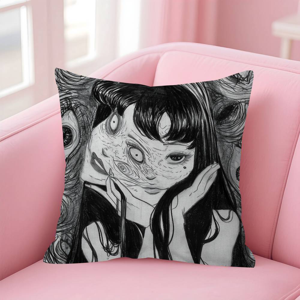 Japan Anime JJunji Horror Ito Pillowcases Home Bedding Decorative Pillow Cover Wedding Super Soft Pillow Case