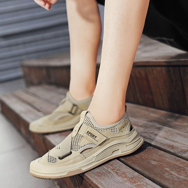 Men Sandals Gladiator Sandals Outdoor Summer Roman Sandals Sport Beach Shoes Plus Size Close Toe