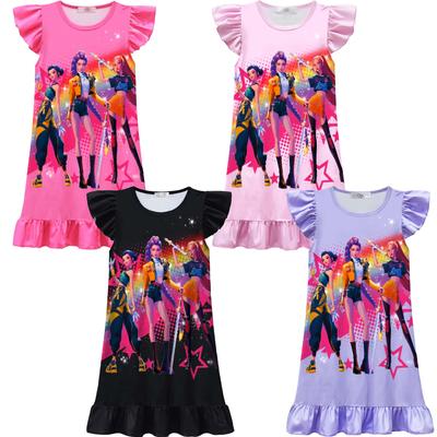 New Kids Nightdress Cartoon Dress Minnie Printing Sleepwear Girls Nightgowns Children Party Dresses Pajamas Girls Dress