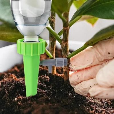 1/12 STK Automatisches Blumenbewässerungsgerät Zimmerpflanze Selbstbewässerungs-Tropfer-Kits Garten Haushalt Einstellbare Bewässerungszubehör