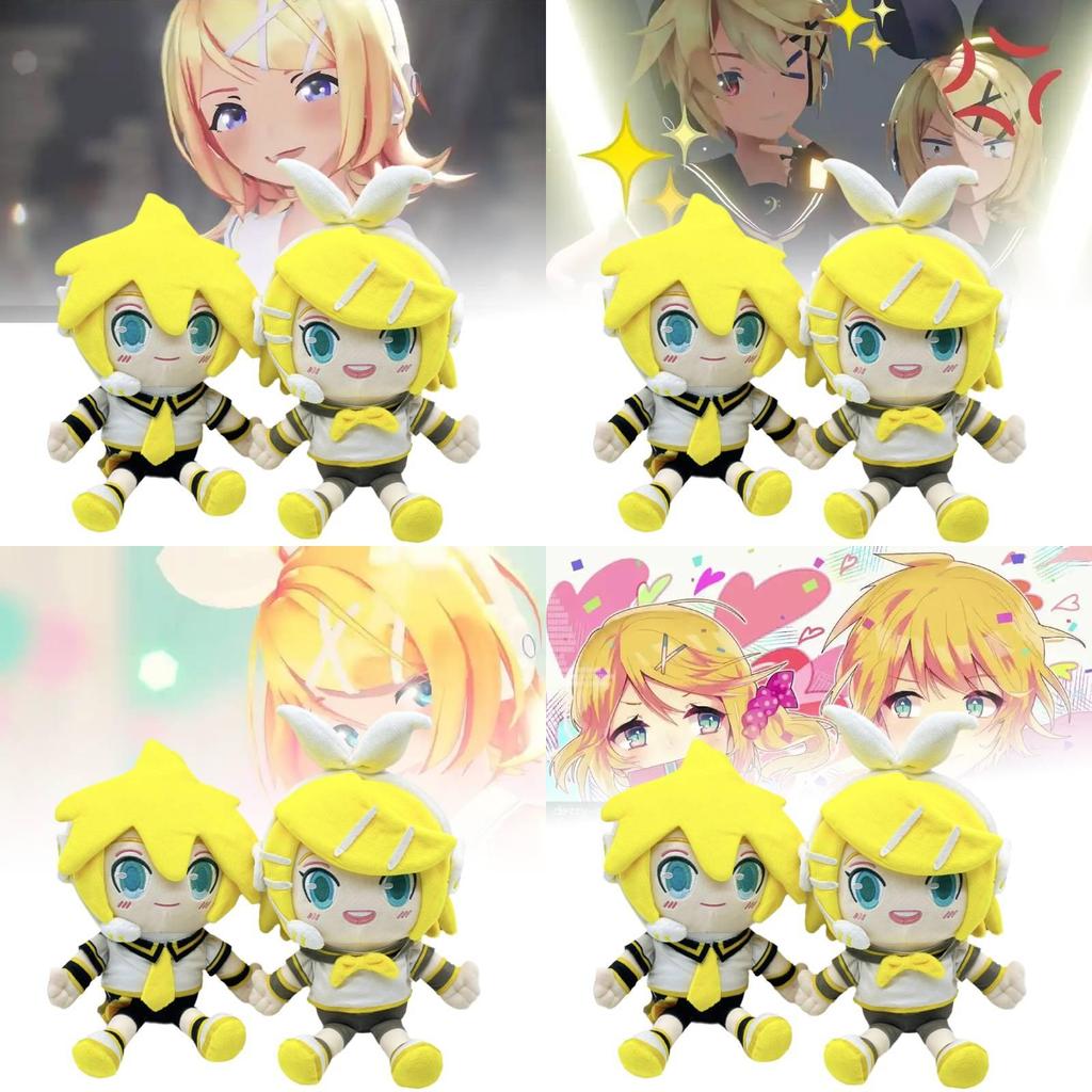 Kagamine Len And Rin Plush Dolls Soft And Adorable Anime Collectible Figures For Kids
