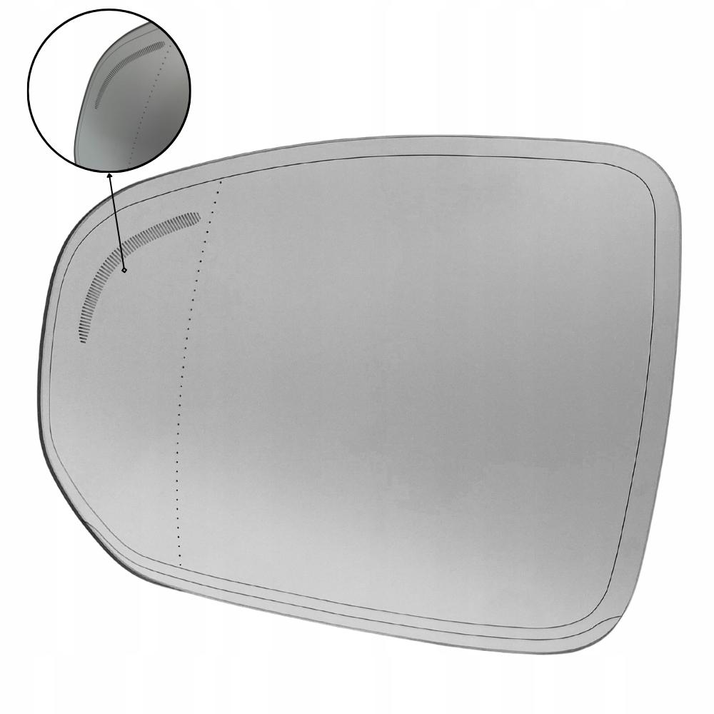 Volvo Xc60 Left Heated Mirror Glass Insert 2017-2022 Lane Keeping Assist