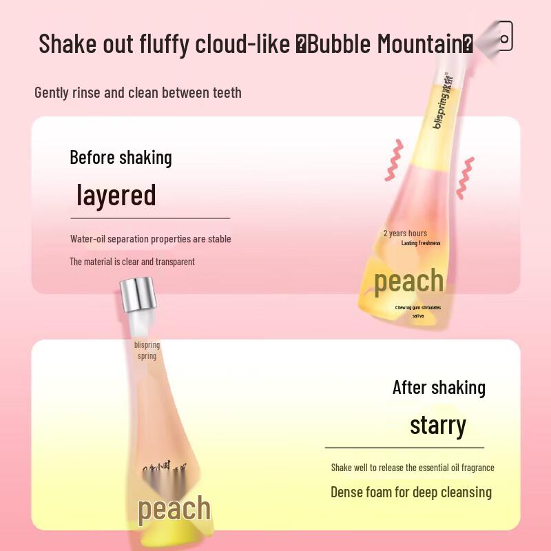 Blispring Essential Oil Dual-Layer Mouthwash