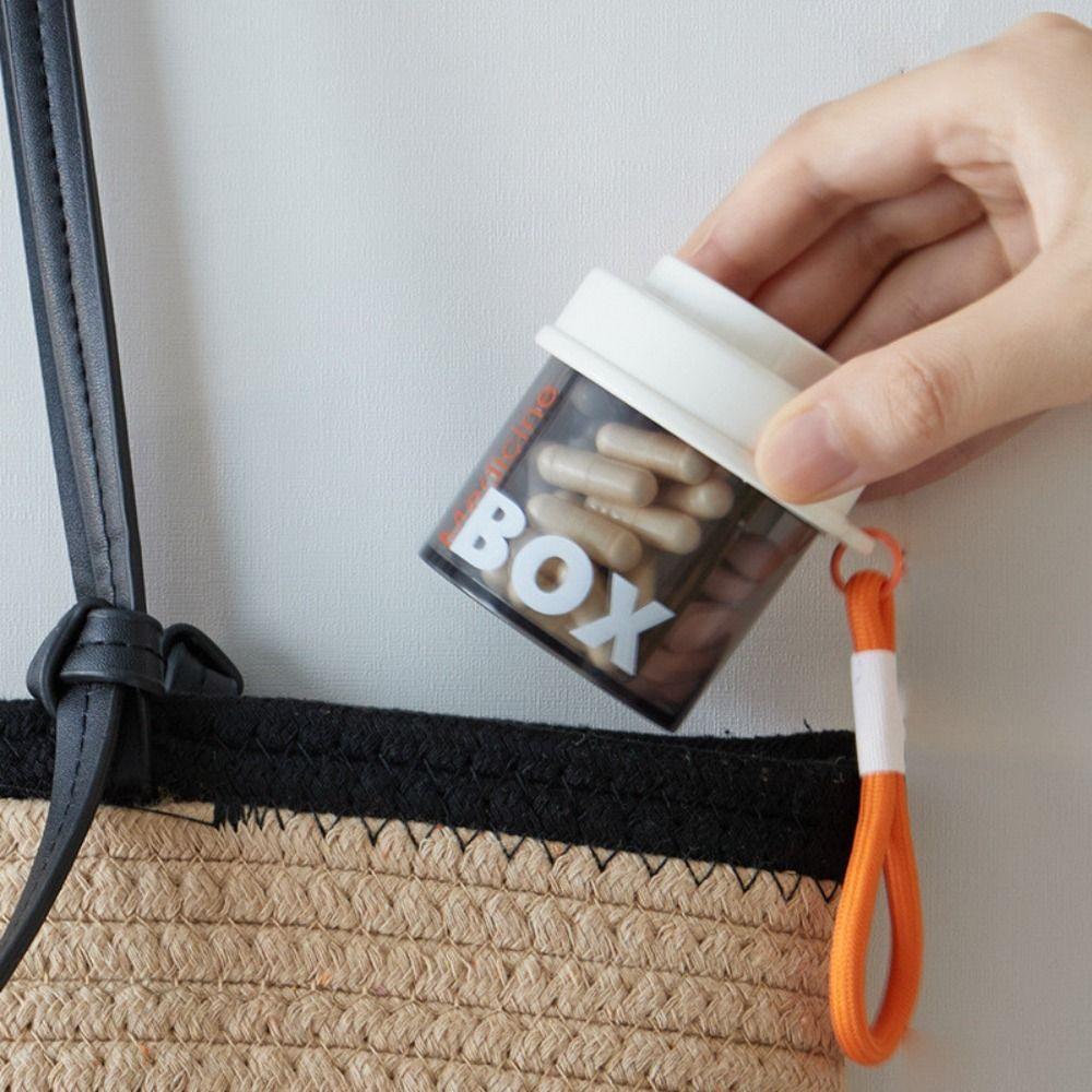 Rotatable Pill Case with Lid Pill Dispenser New Pill Box