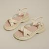 Fashion CRLAYDK Summer Simple Women's Sandals Comfort Platform Ladies Straps Open Toe Shoes Walking Casual Beach Dressy Slippers