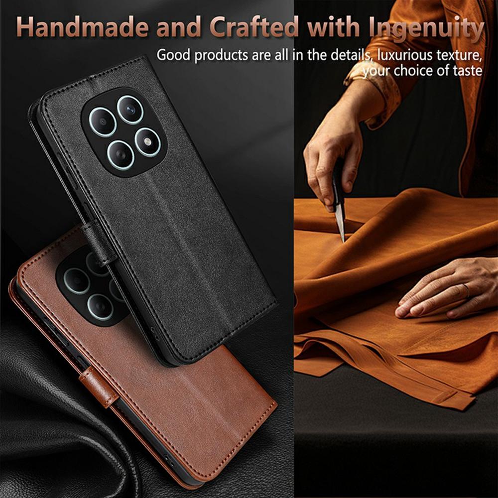 AZNS For Xiaomi Poco M8 5G/Redmi Note 15 5G (Global) Case Anti-Scratch PU Leather Stand Wallet Phone Cover