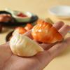 4Pcs Lifelike PVC Dumpling Models Realistic Food Decor for Restaurant Display Kitchen Ornament Photography Prop Simulation