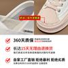 Shell Head Leather Little White Shoes Women's 2025 Spring New Flat-bottomed Sports and Leisure Shoes Women's Fashion Two-wear Women's Shoes Trend