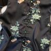Spring & Fall Retro V-Neck Satin Embroidered Hanfu Vest with Frog Button