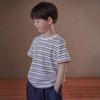 Hacikis Kids Striped Cotton T-Shirt