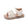 New Summer Girls Shoes, Floral Princess Korean Style Beach Sandals, Soft Sole Toddler Baby Sandals