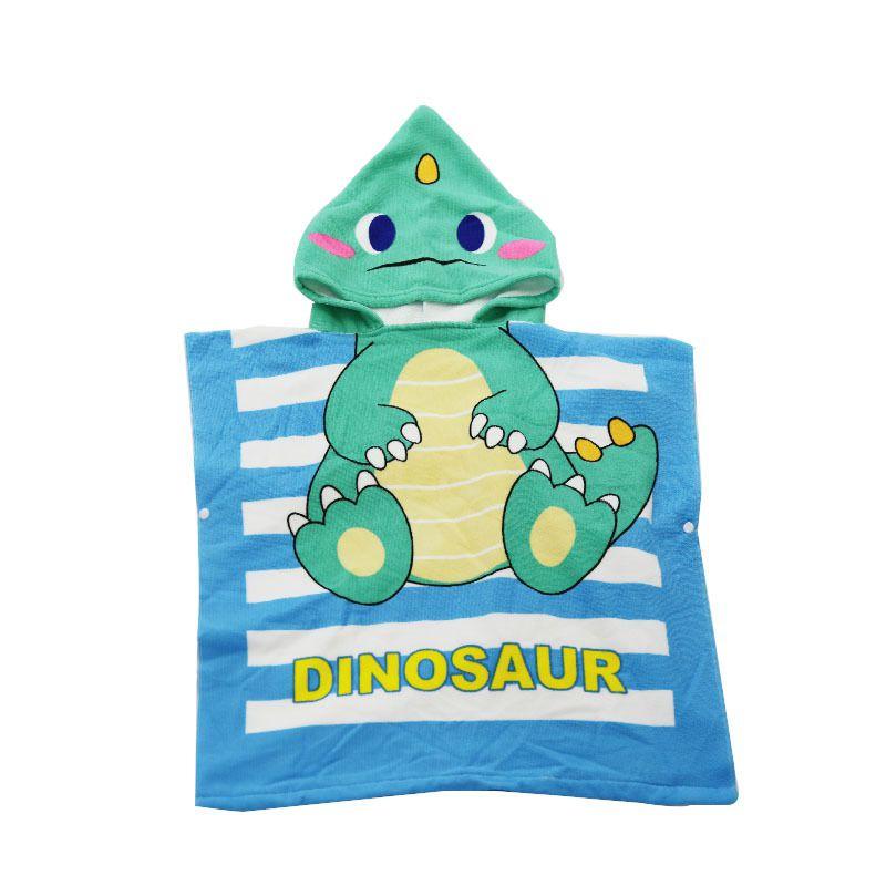 Kids Hooded Robes Bath Towel Super Absorbent Beach Shawl Boy Girl Swim Cartoon