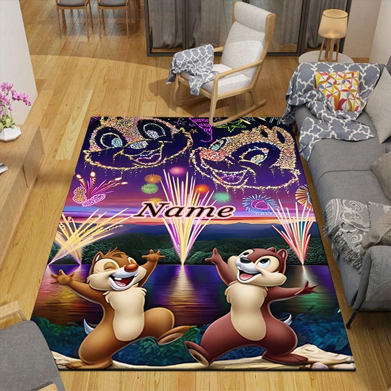 Custom 1Pc Christmas Chip Dale Rug Office Carpet Indoor Outdoor Entrance Doormat Nonslip Soft And Comfortable Living Room D91612