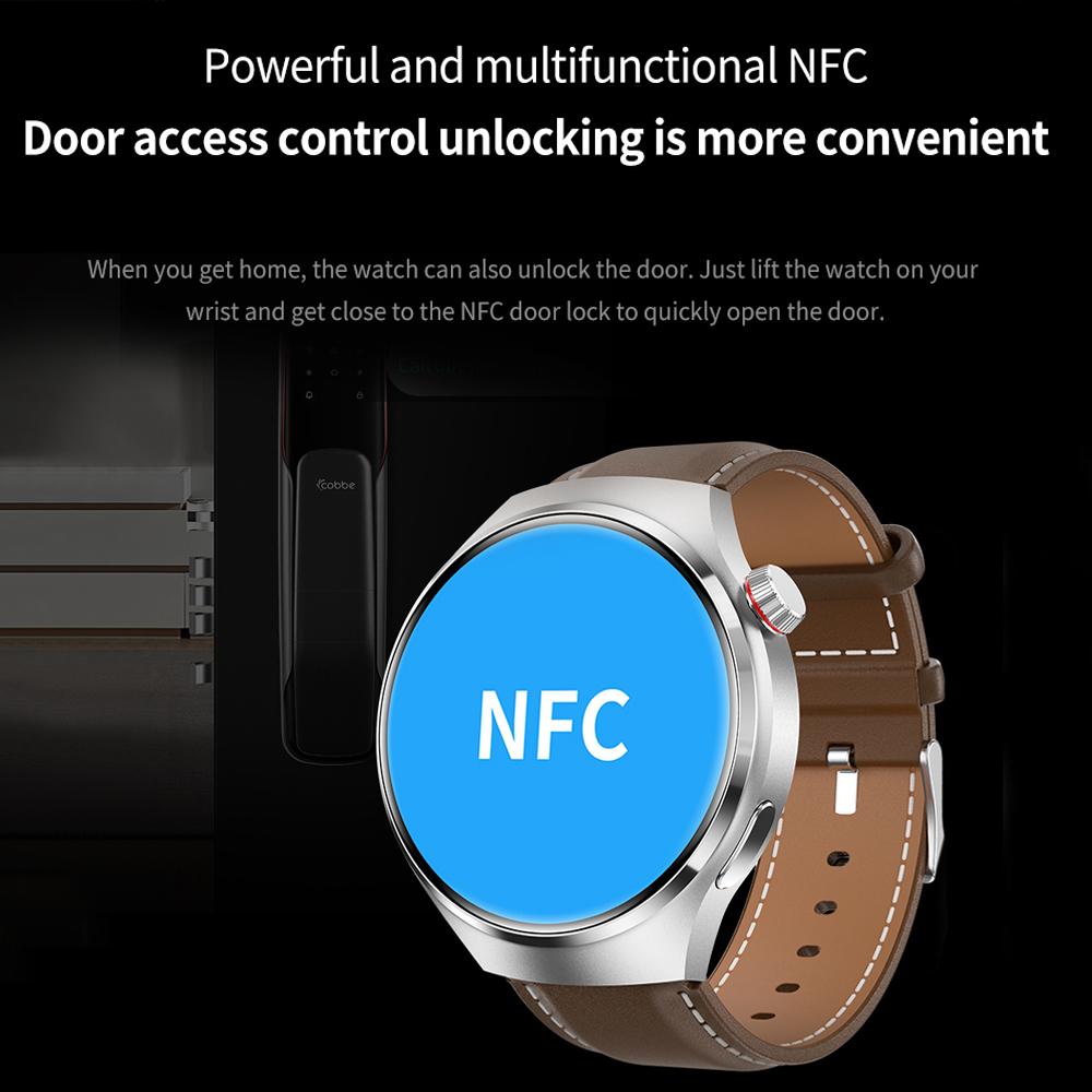 2025 Новые часы Pro GPS NFC Смарт-часы Мужские 360*360 AMOLED Экран Пульс Bluetooth Звонок IP68 Водонепроницаемые Мужские Смарт-часы