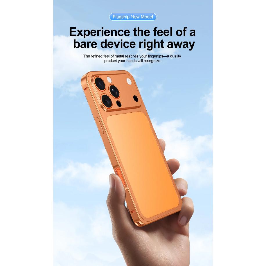 Odpinany Metalowy Tył Błyskawicznie Zmień 17 Etui Dla iPhone 16 15 14 13 Pro Max Uczucie Gołego Telefonu Osłona Obiektywu Matowa Osłona Ochronna