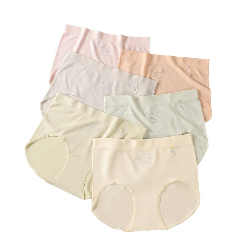 Silk Seamless Women's Mid-Rise Panties - Antibacterial, Breathable, Comfortable, No Trace, One-Piece Design