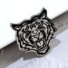 Neue Emaille Niedliche Tigergesicht Kopf Brosche Anstecknadeln Tier Tiger Broschen Für Frauen Männer Edelstahl Schmuck