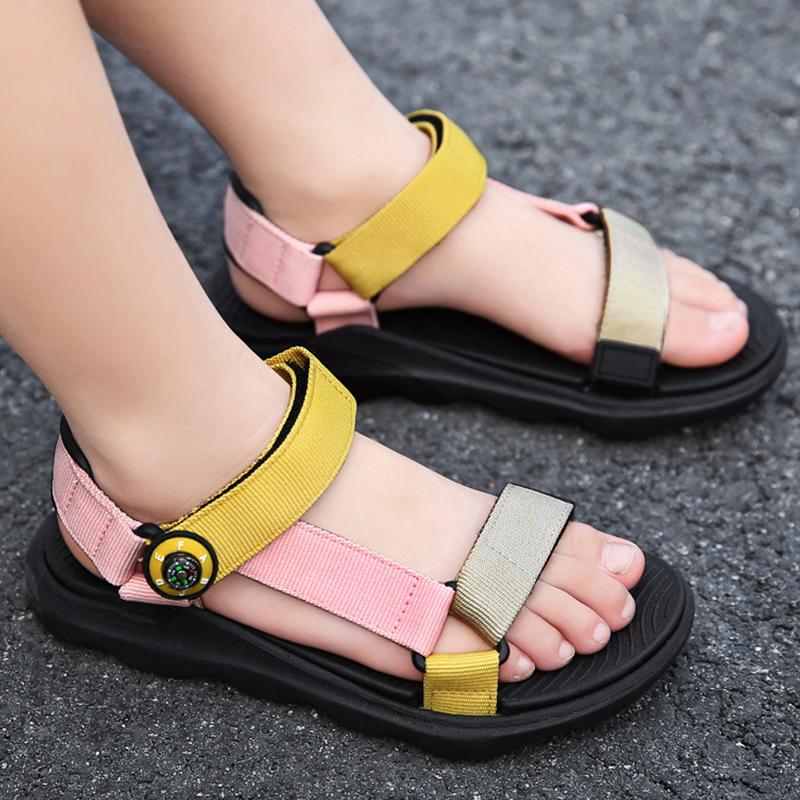Candy Kids Sandals Boys Shoes Girls Sandals Webbing Kids Beach Shoes