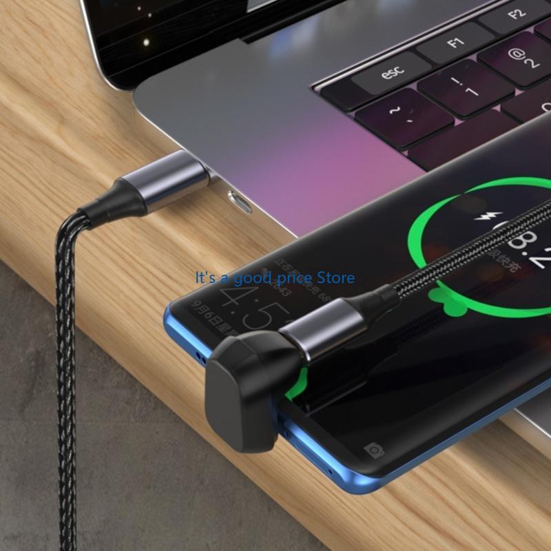 Travel 180 Degree Type C Connector Charging Adapter for Efficient Charging Not Support/Support 8K 60Hz Video Output