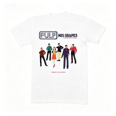 Vintage Pulp Misshapes Band Grafik T-Shirt Retro Britischer Rock Lässiges Baumwoll-T-Shirt Für Fans Tägliches Tragen