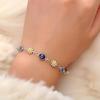 Daisy Eye Drip Oil Flower Bracelet Anklet - European & American Fashion Jewelry for Women