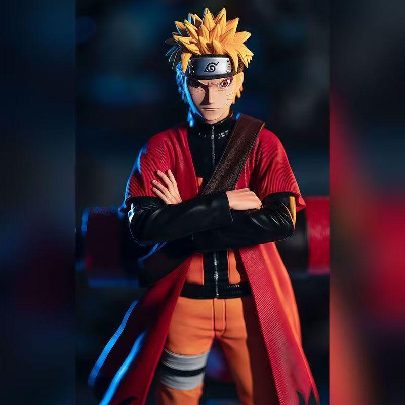 Naruto Uzumaki Standing Pose Figure with Sage Scroll and Stand