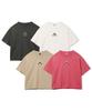 LIFEWORK Women'S) Vintage Flower Hip Dog Crop Short Sleeve T-Shirt