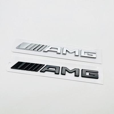 1pcs 3D ABS Black Logo AMG Emblem Letters Trunk Badge For Mercedes Benz W204 W205 W176 W177 W212 W213 AMG Sticker Accessories