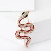 Vintage Rhinestone Snake Brooch Exquisite Versatile Men'S And Women'S Coat Coat Corsage Ornament Animal Pin