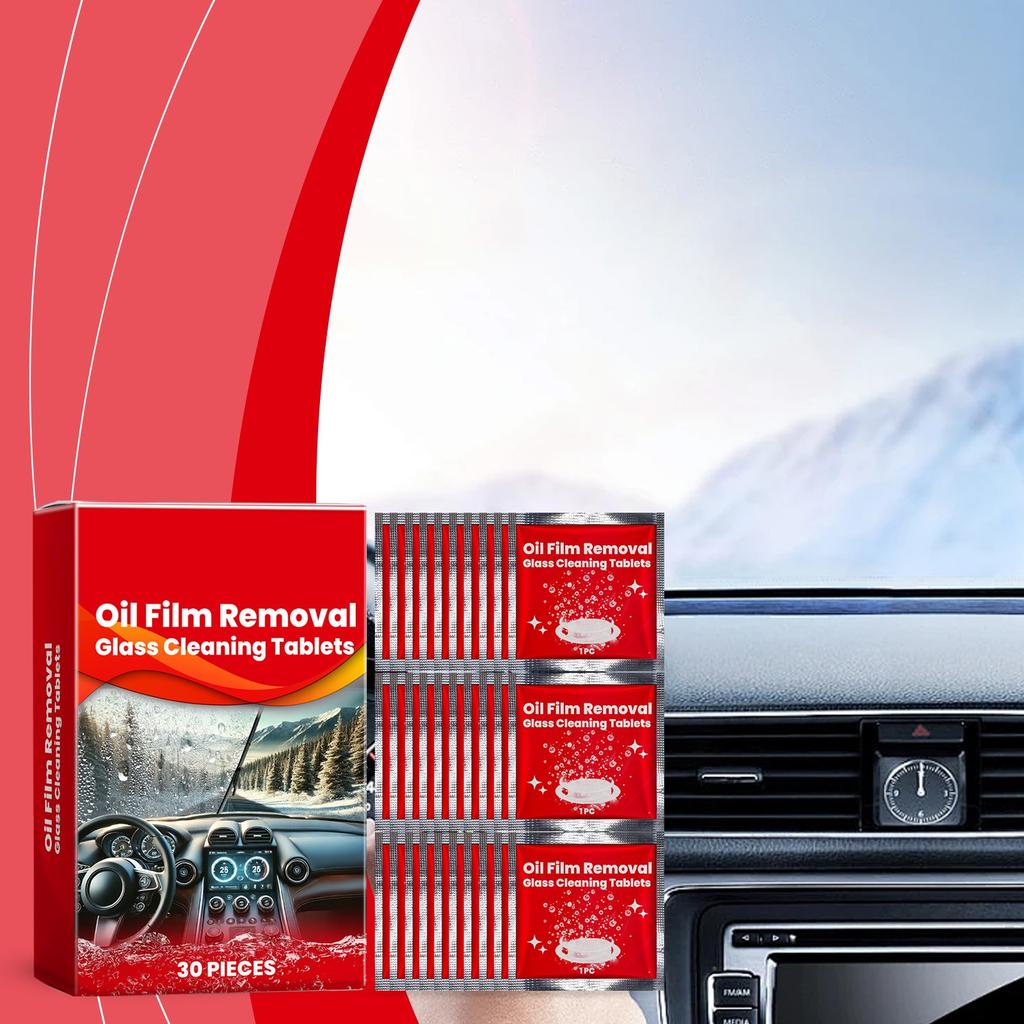 Car Windshield Effervescent Tablets Car Window Rainproof Waterproof Anti-fog Cleaning Car Glass Effervescent Tablets