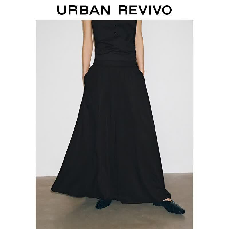 UR 2026 Summer Women s Chic Loose Elastic Skirt Pants S