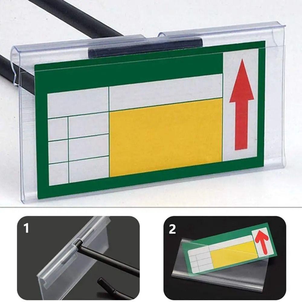 Price Tag Supermarket Label Display PVC Plastic Retail Shelf Card Slot  Mall Shop