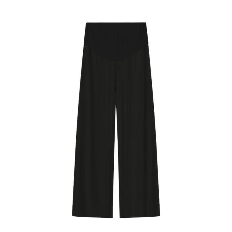 

Maternity Summer T-Shirt & Wide Leg Pants Set - Short Sleeve, Loose Fit, Casual Fashion Two-Piece Outfit L [105-125 lbs]