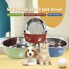 Pet New Land Pet Feeder Bowl Dog Cat Stainless Steel Anti Slip Anti Flipping Anti Rust Bowl