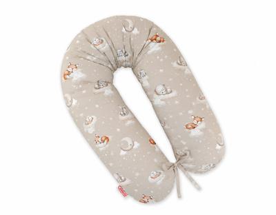 Longer Pregnancy Pillow for Pregnant Women To Sleep + Removable Cover - Twinkle Woodland