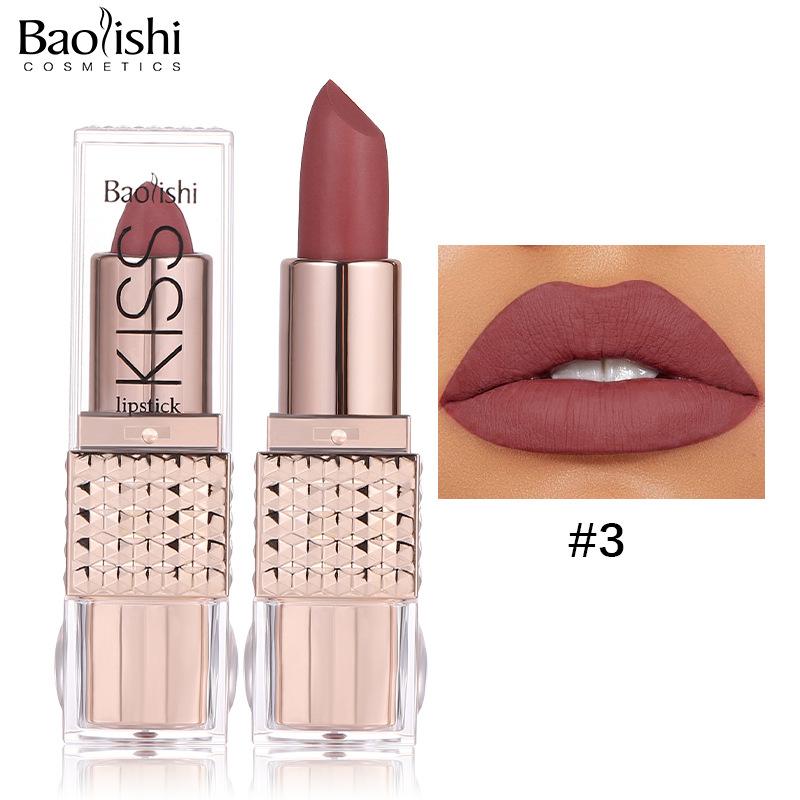 

Матовая перламутровая губная помада Nude Candy, стойкая водостойкая, антипригарная, зеркальная помада для губ для повседневного макияжа 03