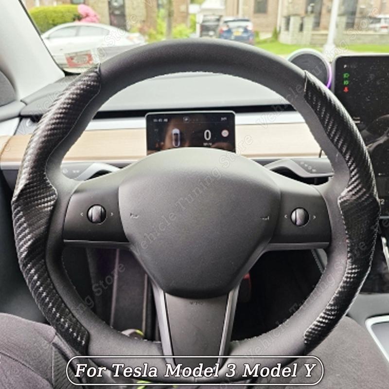 

Индивидуальная версия, карбоновый чехол на руль для Tesla Model 3 Model Y Model S Model X аксессуары 2017-2022