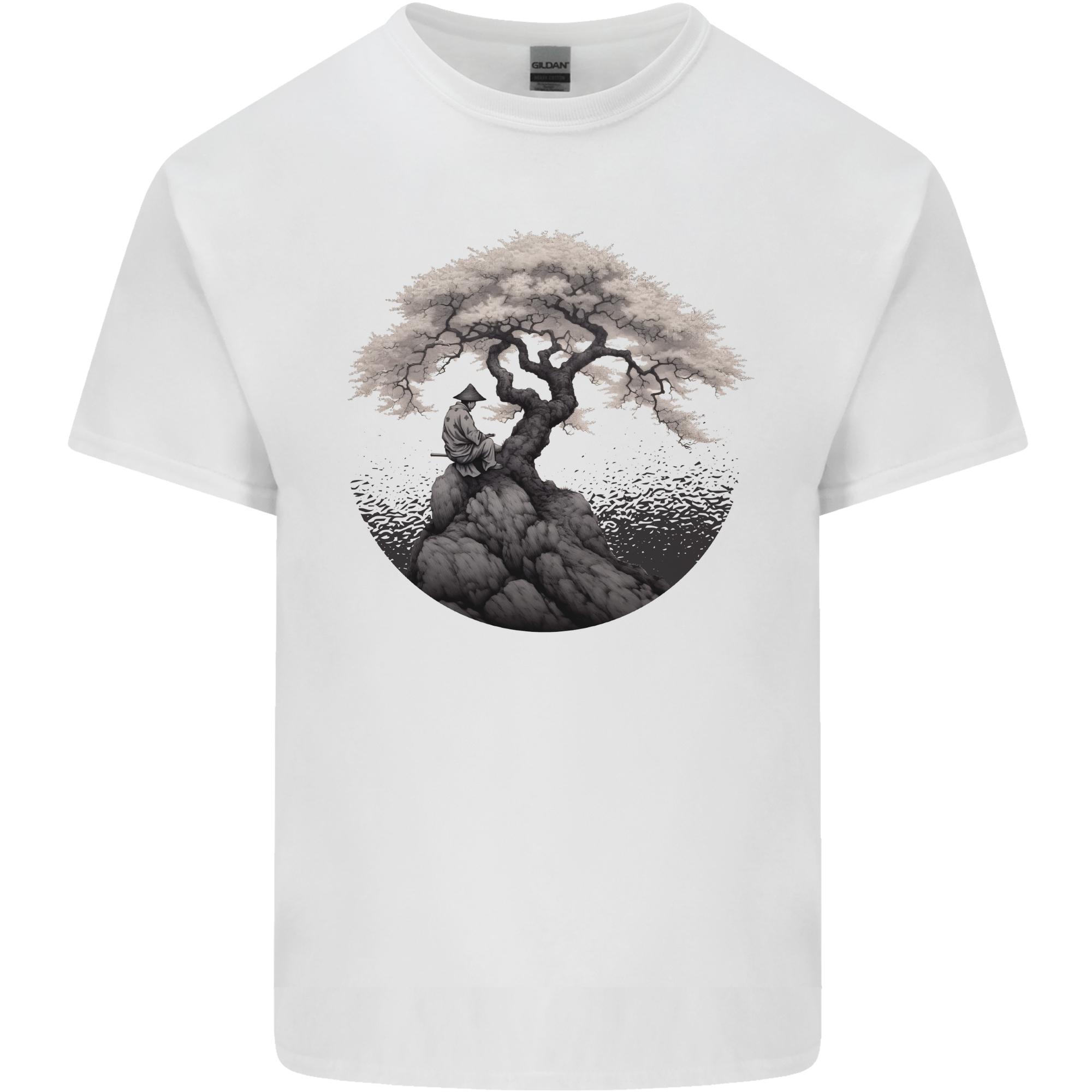 Sakura Tree Chinese Cherry Blossom Samurai Unisexs Light Cotton TShirt S