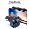 Texture Classique Portable Voiture Compatible Bluetooth 5.0 Modulateur FM Émetteur Pratique Chargeur Multifonctionnel MP3