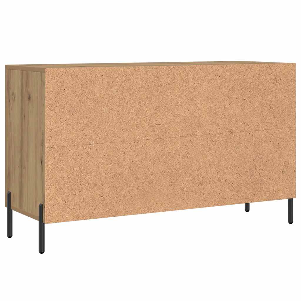 Vidaxl Komoda, Dąb Artisan, 100X36X60 Cm, Materiał Drewnopochodny