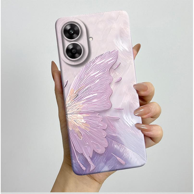 For Realme Note 60 Case Pretty Flower Camera Protector Phone Cover For Realme Note 60 60x Soft Shockproof Case Funda Note60 Etui